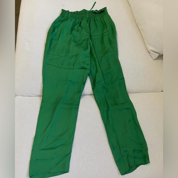 🛍️MASSIMO DUTTI HIGH WAIST DRAW STRING PANTS SIZE 8 WORN ONCE - Picture 2 of 4